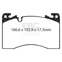 EBC Yellowstuff передние тормозные колодки для Range Rover (21+)/Sport (22+) (под 380мм диск)
