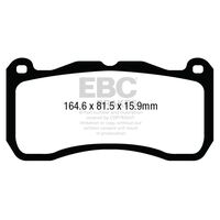 EBC Yellowstuff передние тормозные колодки для Ford Mustang 5th 5.8L Shelby GT500 (под 380мм диск)
