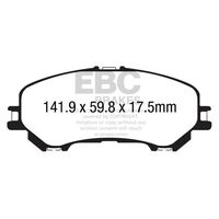 EBC Ultimax передние тормозные колодки для Nissan X-trail (14+)/Qashqai (J11)/Q50/QX50/Renault Kadjar/Koleos 2