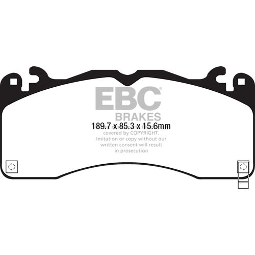EBC Redstuff передние тормозные колодки для Ford Mustang (mk6) 5.0L (Brembo) EBC Redstuff передние тормозные колодки для Ford Mustang (mk6) 5.0L (Brembo)