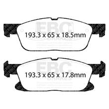 EBC Ultimax передние тормозные колодки для Ford Edge/Galaxy (mk3)/SMax (mk2) (15-21) (под 316мм диск)