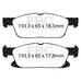 EBC Ultimax передние тормозные колодки для Ford Edge/Galaxy (mk3)/SMax (mk2) (15-21) (под 316мм диск)