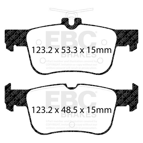 EBC Ultimax задние тормозные колодки для Ford Edge/Galaxy (mk3)/SMax (mk2)/Kuga (mk2/mk3) (15-21) (под 302/316мм диск) EBC Ultimax задние тормозные колодки для Ford Edge/Galaxy (mk3)/SMax (mk2)/Kuga (mk2/mk3) (15-21) (под 302/316мм диск)