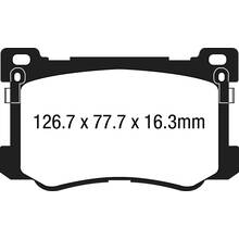 EBC Redstuff передние тормозные колодки для Hyundai Equus/Genesis/Kia Quoris 2.0t/3.0/3.8/4.6L (под 330/345мм диск)