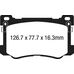 EBC Redstuff передние тормозные колодки для Hyundai Equus/Genesis/Kia Quoris 2.0t/3.0/3.8/4.6L (под 330/345мм диск) EBC Redstuff передние тормозные колодки для Hyundai Equus/Genesis/Kia Quoris 2.0t/3.0/3.8/4.6L (под 330/345мм диск)