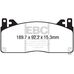 EBC Yellowstuff передние тормозные колодки для Ford Mustang GT350 (Shelby) EBC Yellowstuff передние тормозные колодки для Ford Mustang GT350 (Shelby)