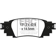 EBC Greenstuff задние тормозные колодки для Toyota Camry v70/Lexus ES/RX (2015+)