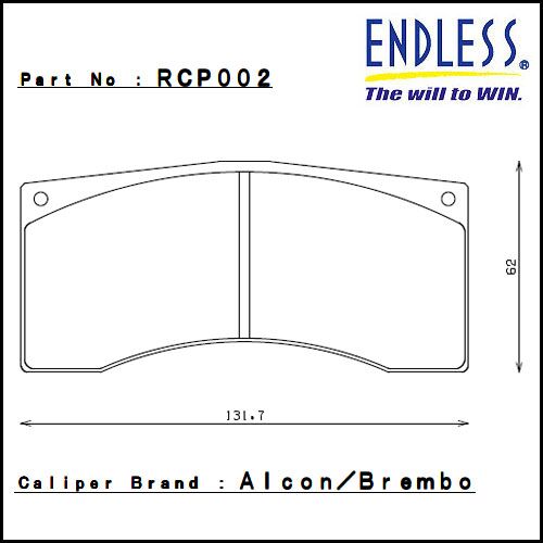 ENDLESS MX72 тормозные колодки для суппортов JBT/Alcon/Wilwood/Brembo (4-Поршневые)