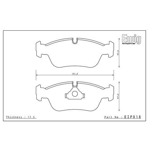 ENDLESS EIP018MX72 Тормозные колодки передние для BMW E36/E46