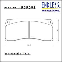 ENDLESS КОЛОДКИ ТОРМОЗНЫЕ EBK 6POT/RACINGBIG4 138.3X61MM (компл)