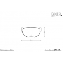 ENDLESS EP064CCRg Тормозные колодки задние для NISSAN 240SX/180SX/ SILVIA S13/S14