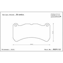 ENDLESS ME20 передние тормозные колодки для Subaru WRX STI 2018+/RA-R (Brembo 6-pot)