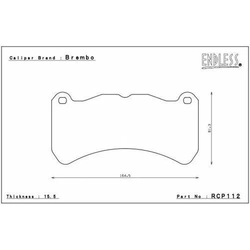 RCP112CCRG, ENDLESS CCRG передние тормозные колодки для Subaru WRX STI 2018+/RA-R (Brembo 6-pot)