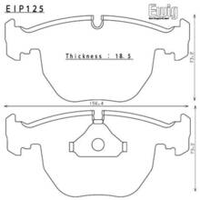 ENDLESS EIP125CCRg Тормозные колодки передние для BMW M5 E39 5.0/E38 740/X5 E53 3.0I/4.4I/E39 530I