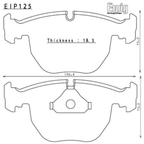 ENDLESS ME20 передние тормозные колодки для BMW M5 E39 5.0/E38 740/X5 E53 3.0I/4.4I/E39 530I