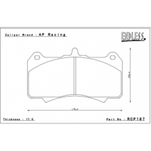 ENDLESS ME20 Тормозные колодки для AP Racing Radi-Cal 6pot ENDLESS ME20 Тормозные колодки для AP Racing Radi-Cal 6pot