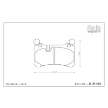 ENDLESS EIP190CCRg Тормозные колодки задние для Mercedes-BENZ AMG W204 C63/W212 E63/R230 SL63