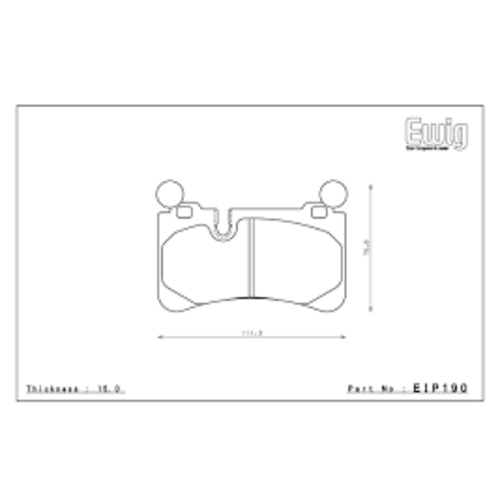 ENDLESS EIP190ME20 Тормозные колодки задние для Mercedes-BENZ AMG W204 C63/W212 E63/R230 SL63