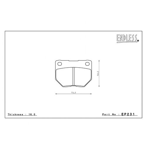 ENDLESS N35S Задние тормозные колодки для Subaru Impreza WRX (04-07) / NISSAN S13/S14