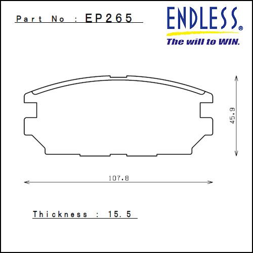 ENDLESS N35S задние тормозные колодки для Mitsubishi Lancer Evo 6-9 RS