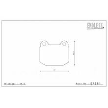 ENDLESS MX-RS задние тормозные колодки для Subaru Impreza Wrx Sti/Mitsubishi Lancer Evo 4-10/Nissan 350z/Skyline GTR R34 (Brembo)