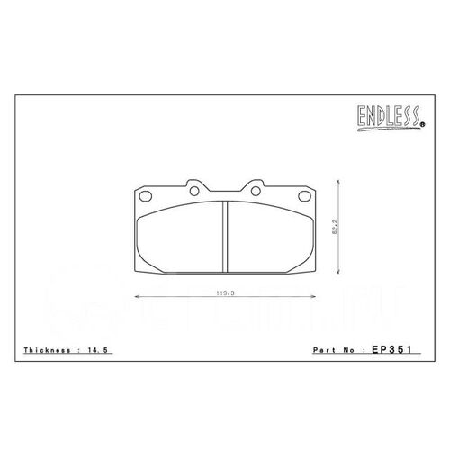 ENDLESS N30C передние тормозные колодки для Subaru Impreza WRX 4-pot (GDA) /NISSAN Silvia (turbo)/Skyline R32/R33 (turbo)
