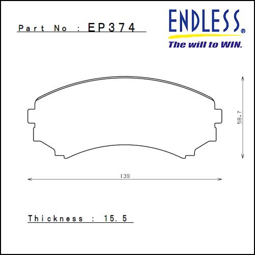 ENDLESS CCA передние тормозные колодки для Mitsubishi Montero/Pajero (99-06) ENDLESS CCA передние тормозные колодки для Mitsubishi Montero/Pajero (99-06)