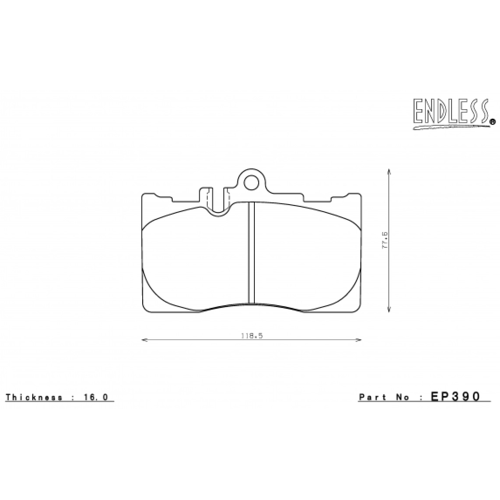 ENDLESS EP390SSY Тормозные колодки передние для LEXUS LS430 F30, Toyota CELSIOR UCF30/31