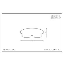 ENDLESS EP399CCRg Тормозные колодки задние для MAZDA RX-8 (04-11)