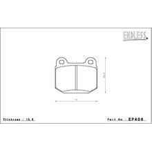 ENDLESS EP408CCRg Тормозные колодки задние для INFINITI G35 (02-04)/ NISSAN 350Z (03-07) BREMBO