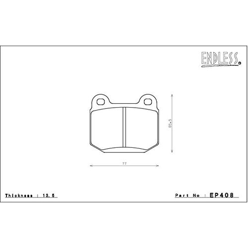 ENDLESS EP408MA45B Тормозные колодки задние для INFINITI G35 (02-04)/ NISSAN 350Z (03-07) BREMBO