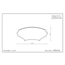 ENDLESS EP416CCRg Тормозные колодки передние для MAZDA RX-8 (04-11)