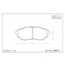 ENDLESS EP417CCA Тормозные колодки перед для Subaru LEGACY Turbo/2.5GT/3.6/OUTBACK 3.6R/TRIBECA