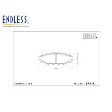 ENDLESS SSY  Тормозные колодки задние для Subaru BRZ/ Toyota GT86/ Scion FR-S/Impreza WRX GH8