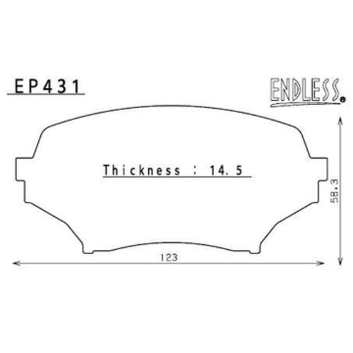ENDLESS КОЛОДКИ ТОРМОЗНЫЕ ПЕРЕД MAZDA MX5 MIATA/ROADSTER (компл)