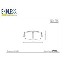 ENDLESS EP432CCRg Тормозные колодки задние для MAZDA MX5 MIATA (06-12)