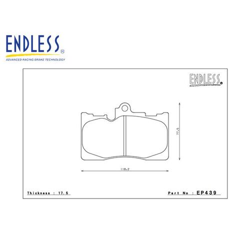 ENDLESS EP439MA45B Тормозные колодки передние для INFINITI IS 350(06-12)/LEXUS GS 300/460/450H 2006+ ENDLESS EP439MA45B Тормозные колодки передние для INFINITI IS 350(06-12)/LEXUS GS 300/460/450H 2006+