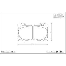 ENDLESS CCA Передние тормозные колодки для Infiniti QX70/G37/FX37/FX50/M56/Nissan 370Z (Akebono)