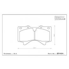 ENDLESS SSS передние тормозные колодки для Toyota Land Cruiser 200/210/Sequoia/Lexus LX570