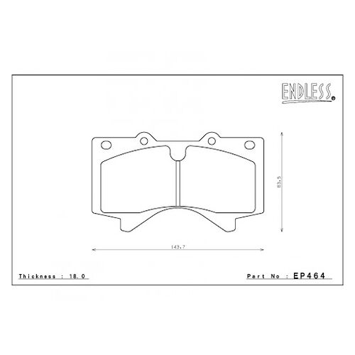 ENDLESS SSS передние тормозные колодки для Toyota Land Cruiser 200/210/Sequoia/Lexus LX570