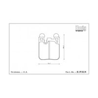 ENDLESS MX72Plus Задние тормозные колодки для BMW M3/M4 (F80/F82) (чугун) / F20/F22/F30/F32 (M Performance)