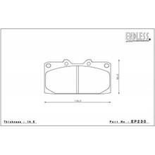 ENDLESS CCRg передние тормозные колодки для Nissan Skyline GTR R32/Silvia S14/ 300ZX