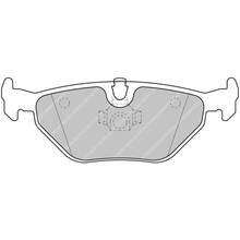 FERODO FCP1301R DS3000 Колодки зад для BMW E46 318/320/323/325/328 / E39 530/540 / E85/E86 Z4