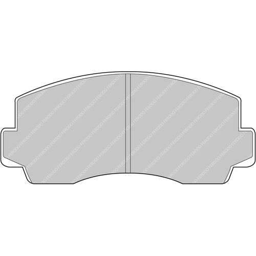 FERODO FCP170C Колодки перед для Mazda/Mitsubishi Pajero/Montero 2.3 L034, L048/Celica (77-82)