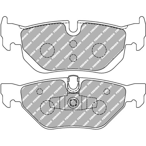 FERODO FCP1807H DS2500 Колодки зад для BMW E90/E91/E92 318/320/325/330 / E87 130i