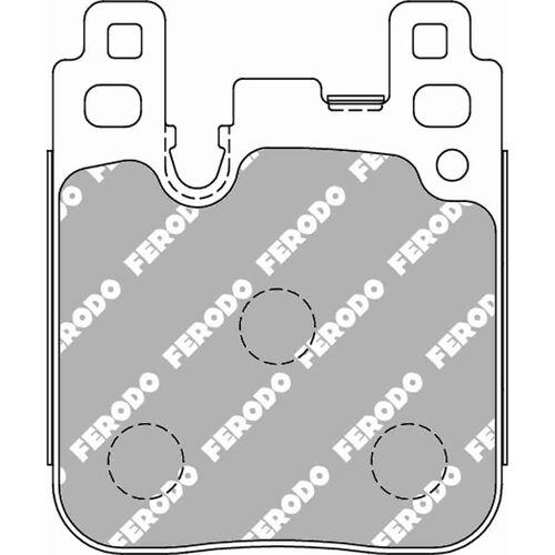 FERODO DS2500 задние тормозные колодки для BMW M1/M2/M3/M4/1/2/3/4-ser (M performance)