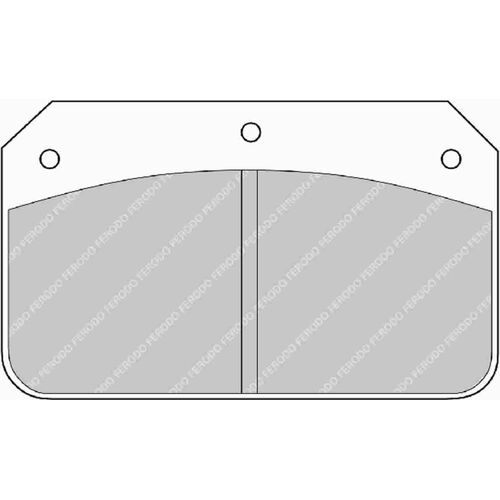 FERODO FDSR502 Тормозные колодки WILWOOD Dynalite c/pin - Th. 12.4mm