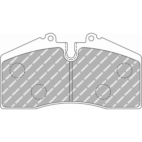 FERODO DS2500 Колодки передние для суппортов Stoptech ST40 (4-х поршневые)