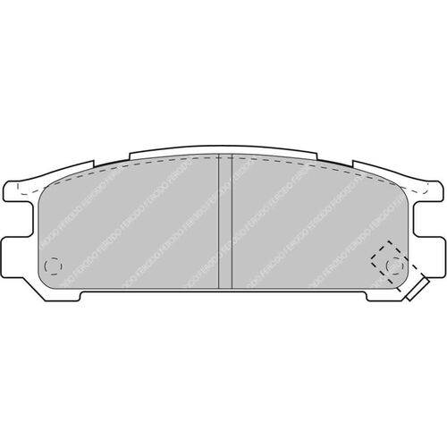 FERODO FCP790R DS3000 Колодки зад для Subaru Impreza GC 1.6/1.8/2.0 / LEGACY BC/BG 2.0/2.5