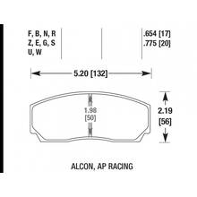 Hawk Blue 9012 тормозные колодки для 4pot AP Racing/ALCON/Proma/HPB/Rotora